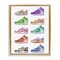 Stupell Industries Rows of Chic Sneakers Framed Floater Canvas Wall Art Design by Ziwei Li